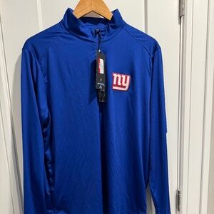 NWT New York Giants Long Sleeve 3/4 Zip Pull Over Logo NFL AntiguaSize Large Men